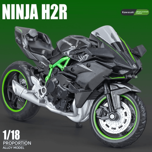 カワサキ Ninja H2R 合金モデルバイク (1/18 スケール)